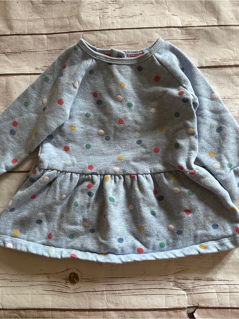 Baby Boden colorful polkadot dress fair for wash wear 6-12 months